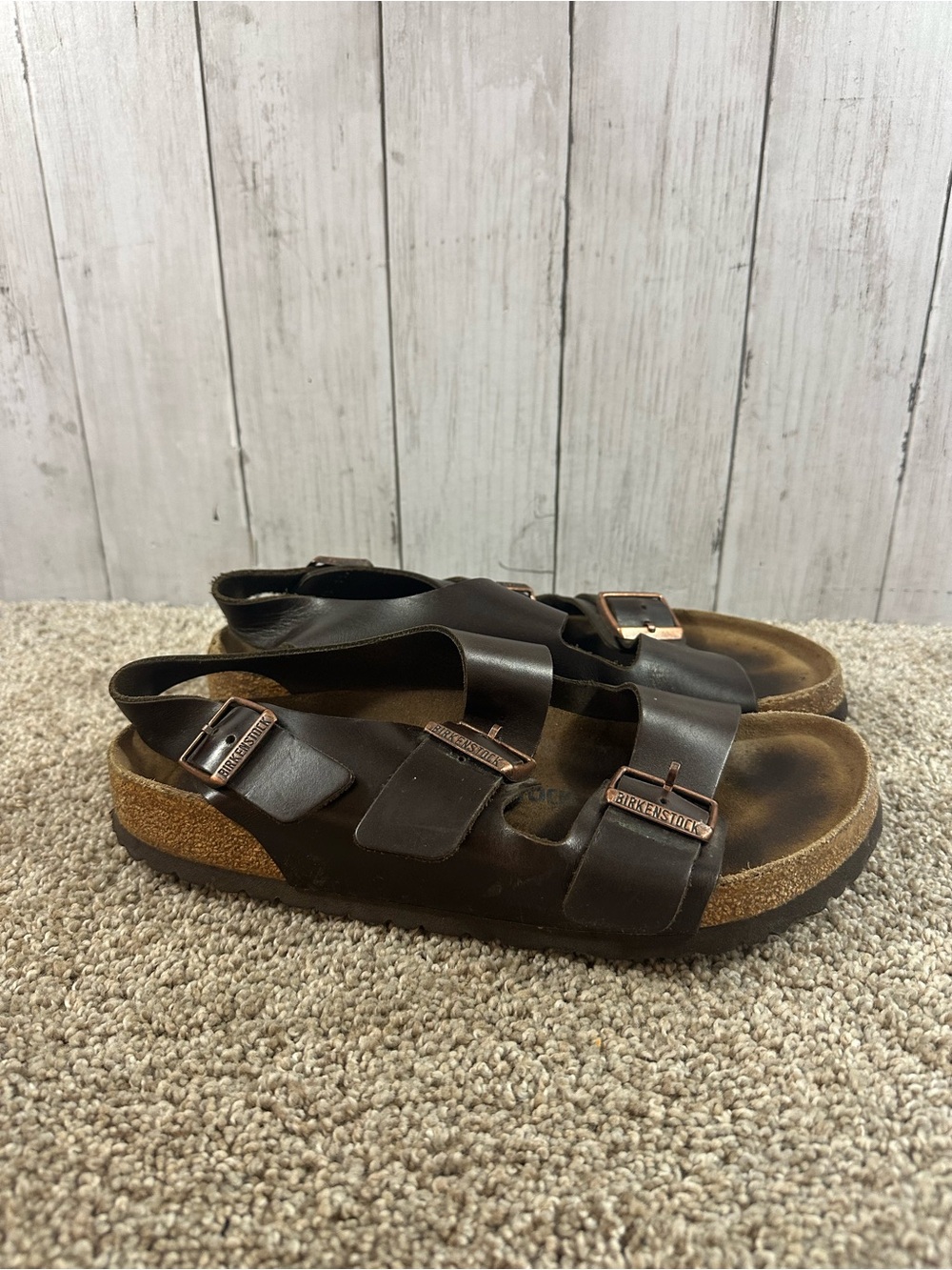 Birkenstock Milano Sandal Habana Oiled Leather Men’s 8-8.5 EU 41